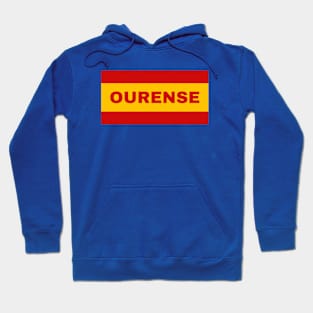 Ourense City in Spanish Flag Colors Hoodie